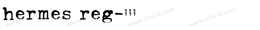 hermes reg字体转换